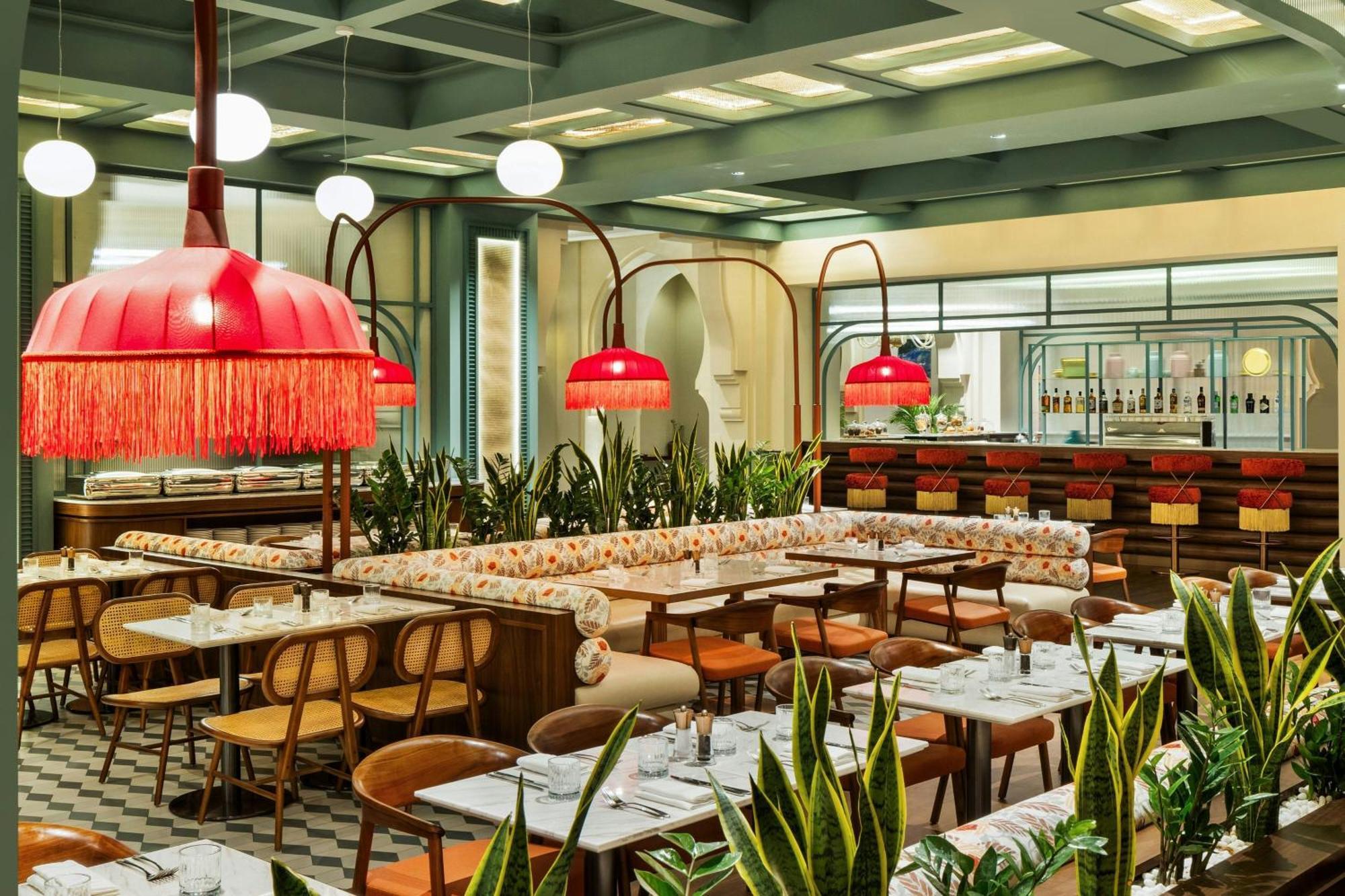 阿扎曼萨雷度假酒店-奢华精选 阿吉曼 外观 照片 The interior of the restaurant